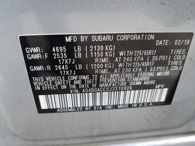 Subaru Outback 2 2018