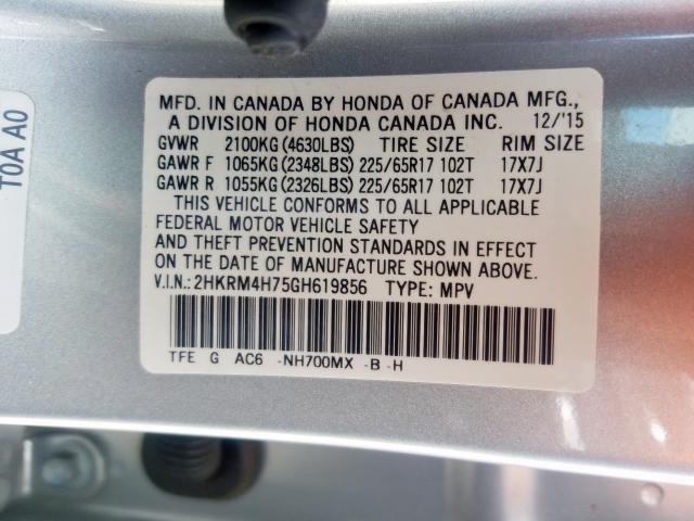 Honda CR-V EXL 2016