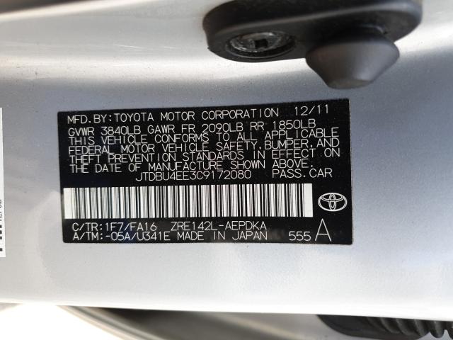 Toyota Corolla BA 2012