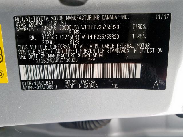 Lexus RX 350 Base 2017