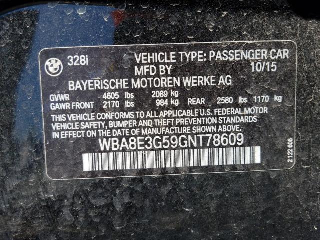 BMW 328 XI SUL 2016