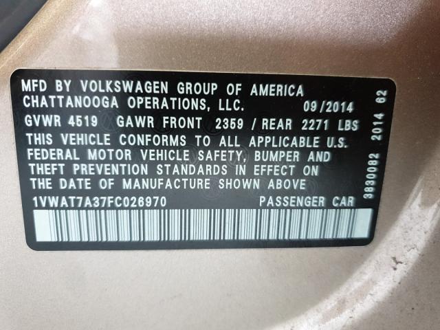 Volkswagen Passat S 2015