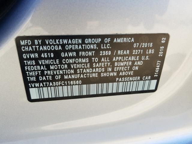 Volkswagen Passat S 2015