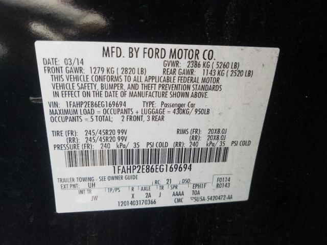 Ford Taurus SEL 2014