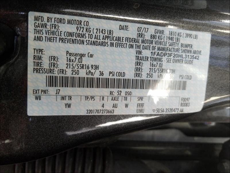 Ford Focus SE 2017