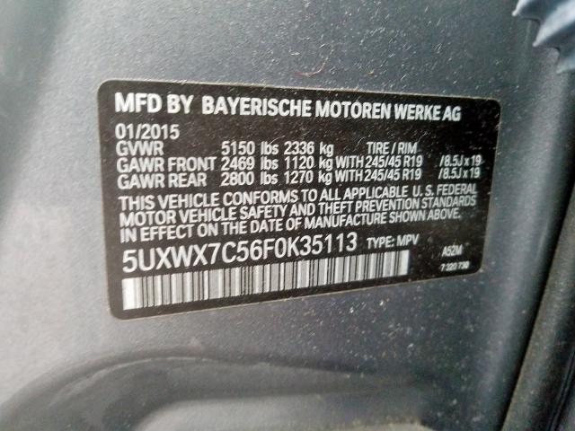 BMW X3 XDRIVE3 2015