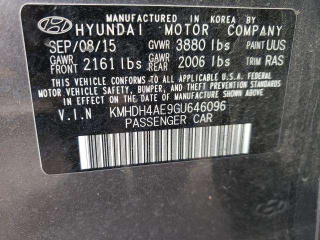 Hyundai Elantra SE 2016