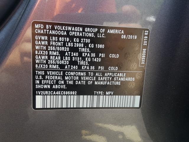 Volkswagen Atlas SE 2019