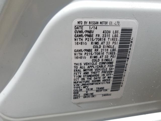 Nissan Rogue Sele 2014