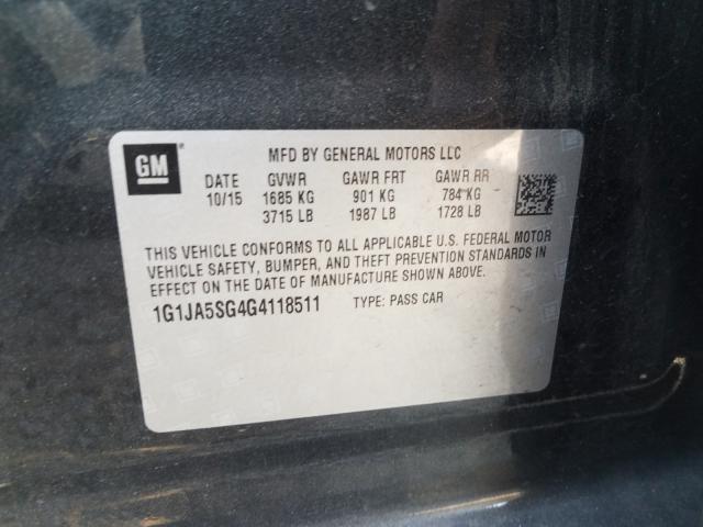 Chevrolet Sonic LS 2016