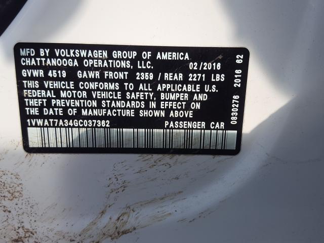 Volkswagen Passat S 2016