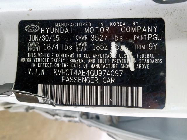 Hyundai Accent SE 2016