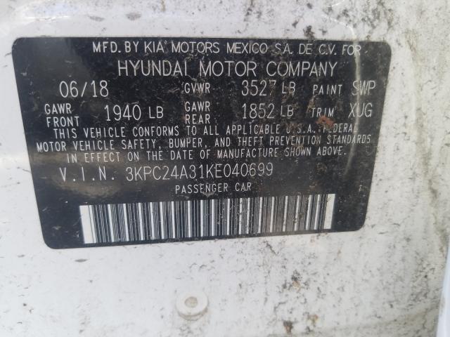 Hyundai Accent SE 2019