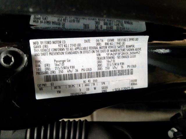 Ford Focus SE 2016