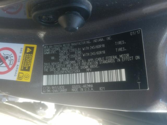 Toyota Highlander 2017