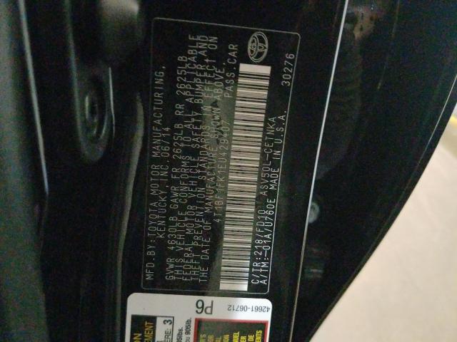 Toyota Camry L 2014