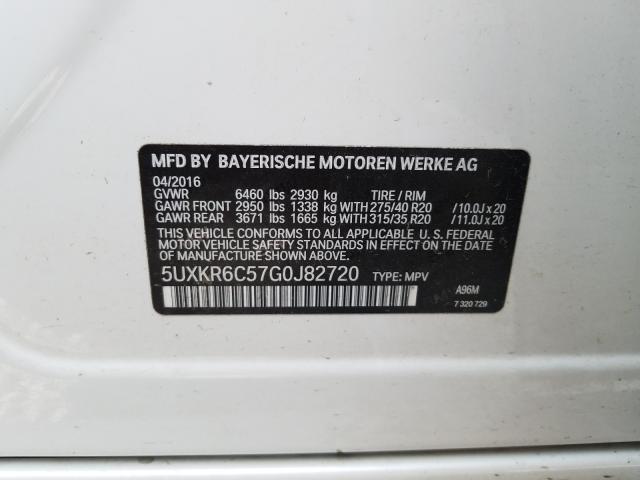 BMW X5 XDRIVE5 2016