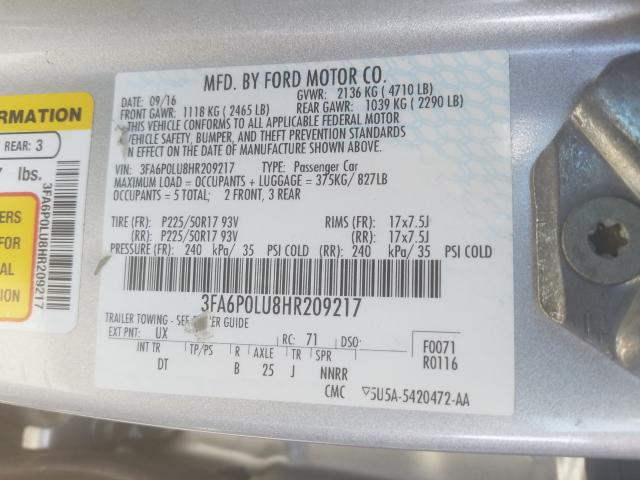 Ford Fusion SE 2017