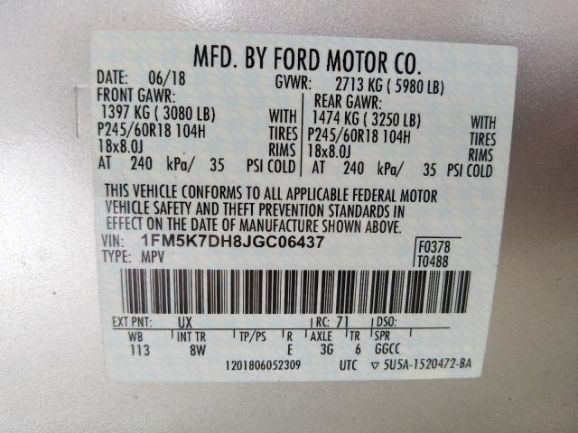 Ford Explorer X 2018
