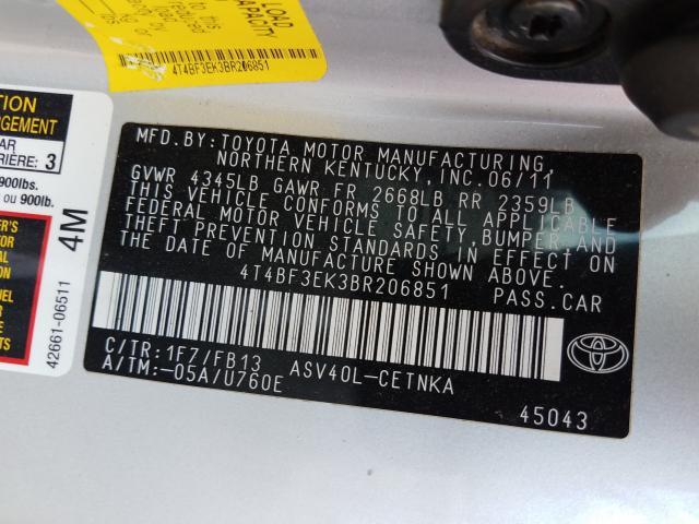 Toyota Camry Base 2011