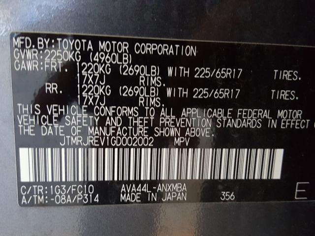 Toyota Rav4 HV XL 2016