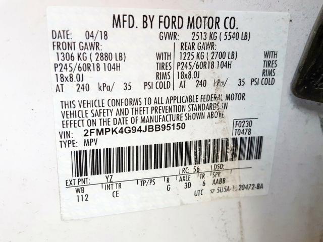 Ford Edge SE 2018