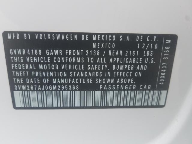 Volkswagen Jetta S 2016