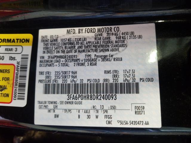 Ford Fusion SE 2013
