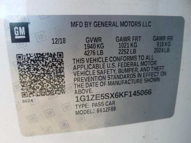 Chevrolet Malibu PRE 2019