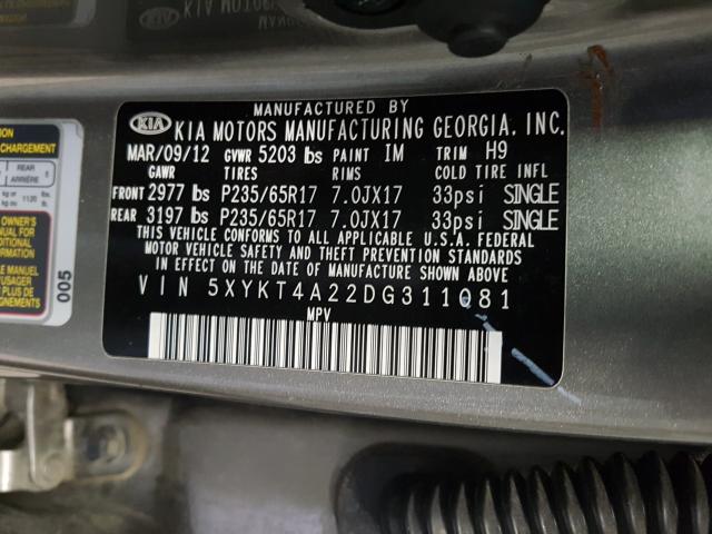 KIA Sorento LX 2013