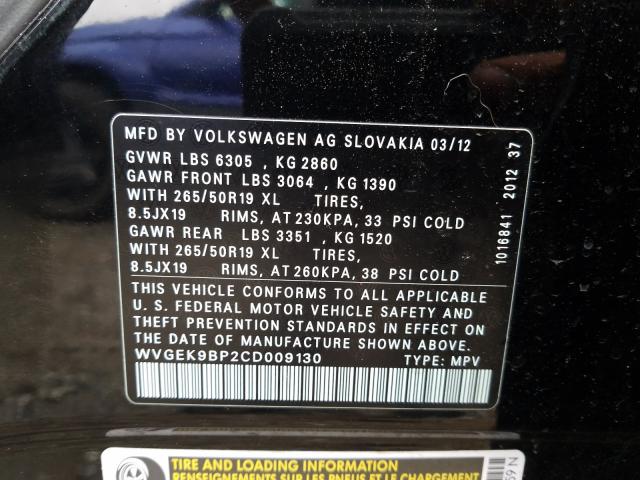 Volkswagen Touareg V6 2012