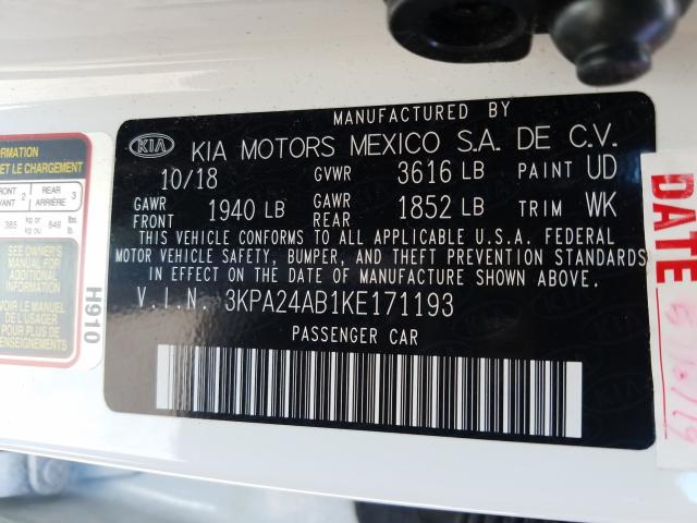 KIA Rio S 2019