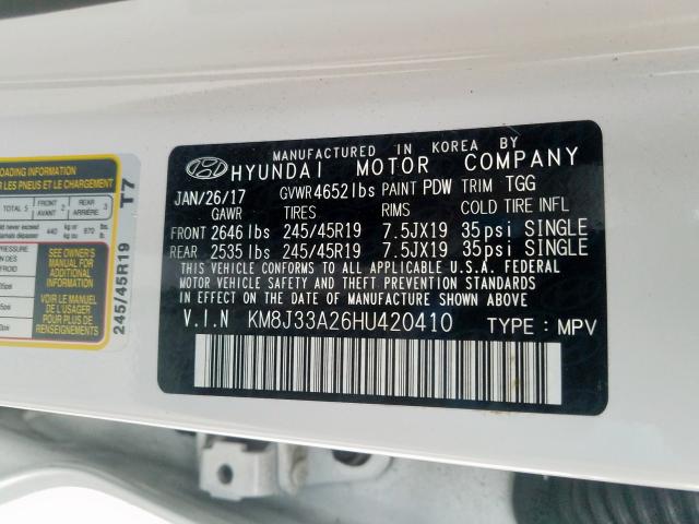 Hyundai Tucson Limited 2017