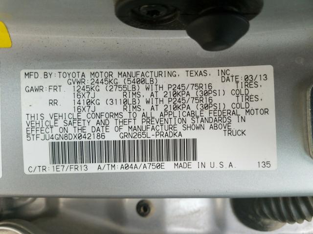 Toyota Tacoma DOU 2013