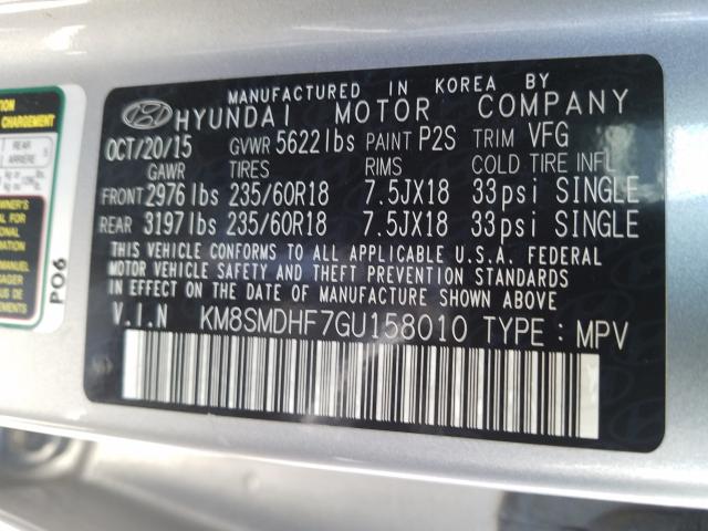 Hyundai Santa FE S 2016