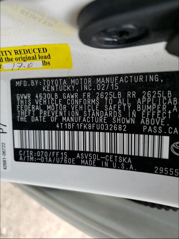 Toyota Camry LE 2015
