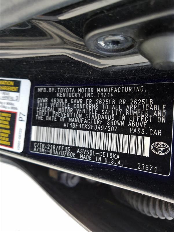 Toyota Camry-LE 2015