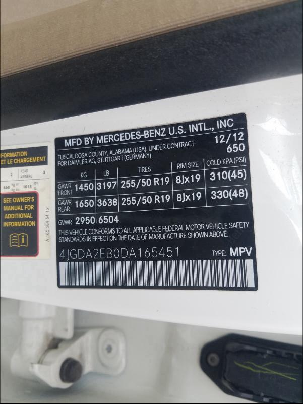 Mercedes-Benz ML 350 BLU 2013