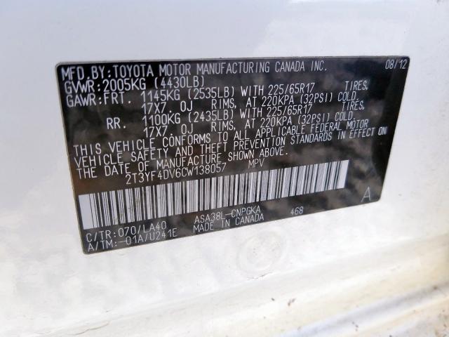 Toyota Rav4 Limited 2012