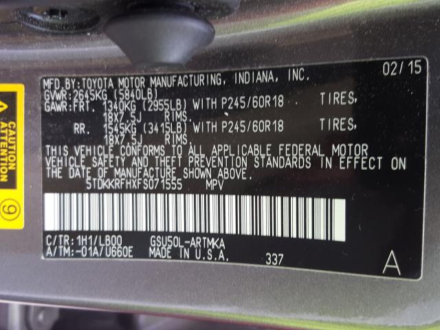 Toyota Highlander 2015