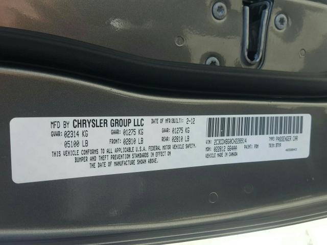 Dodge Charger SE 2012