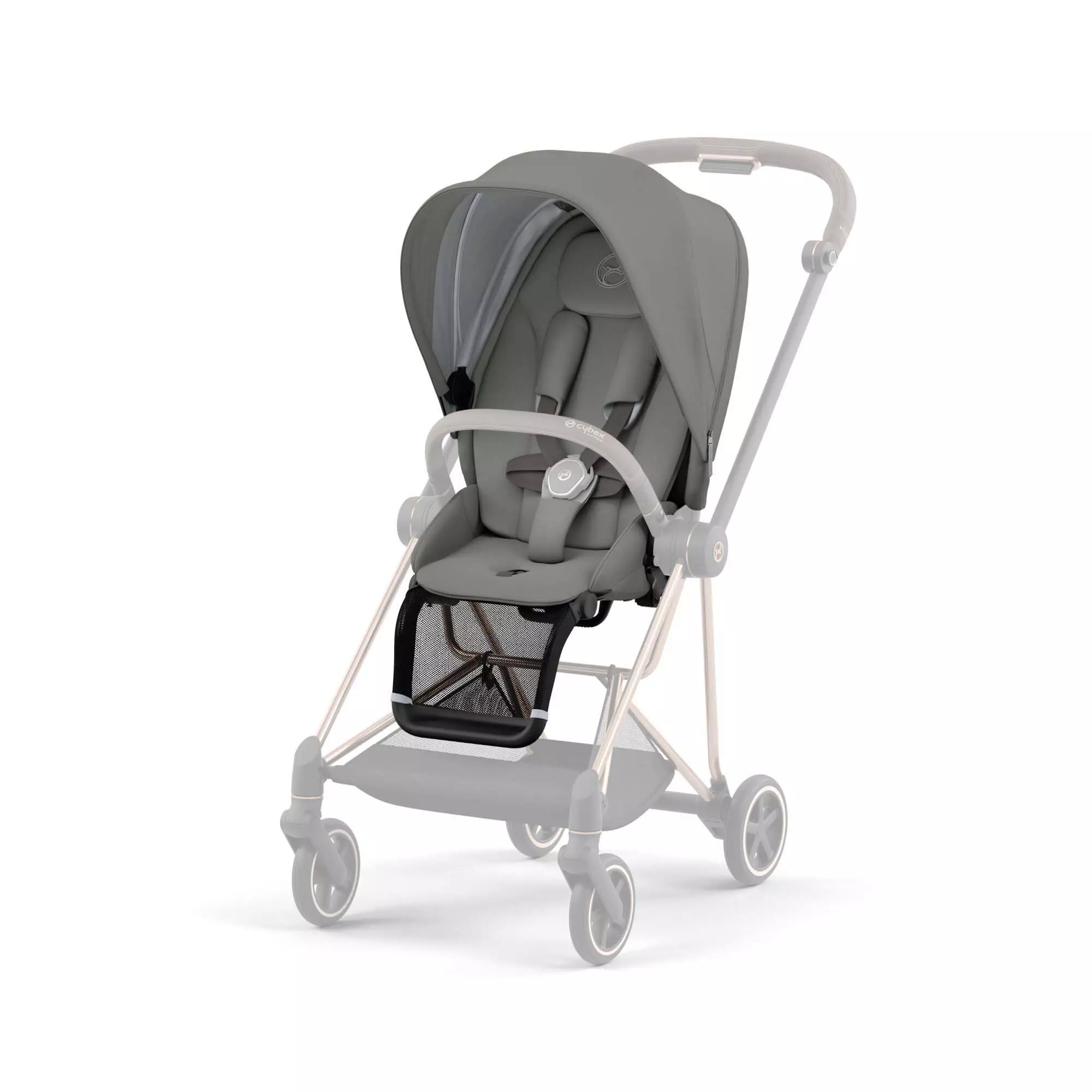Чехол Cybex тканевый Mios Pearl серый (521003781) Чехол Cybex тканевый Mios Pearl серый (521003781)