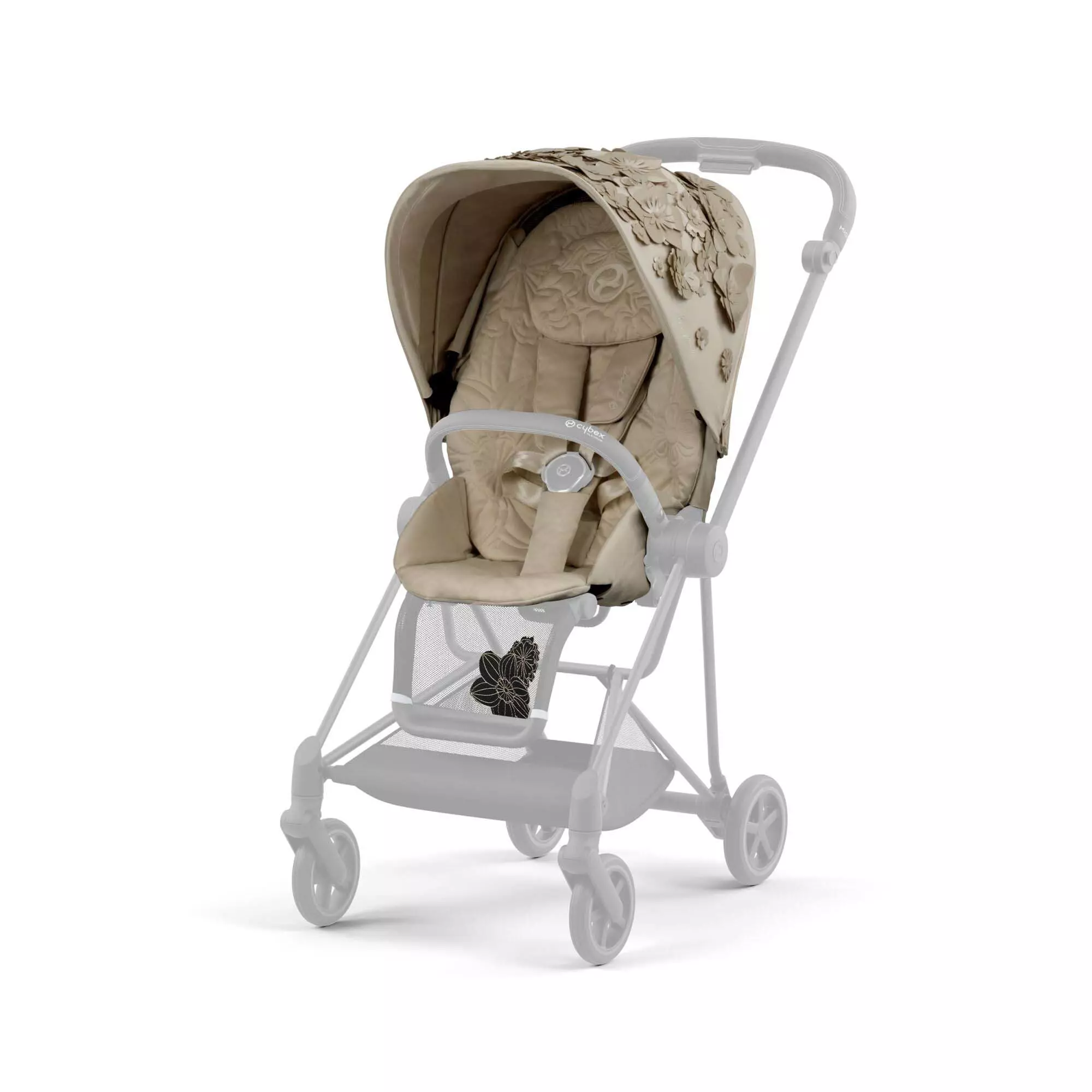 Чехол тканевый для прогулочного блока Cybex Mios Simply Flowers Beige (521002875)