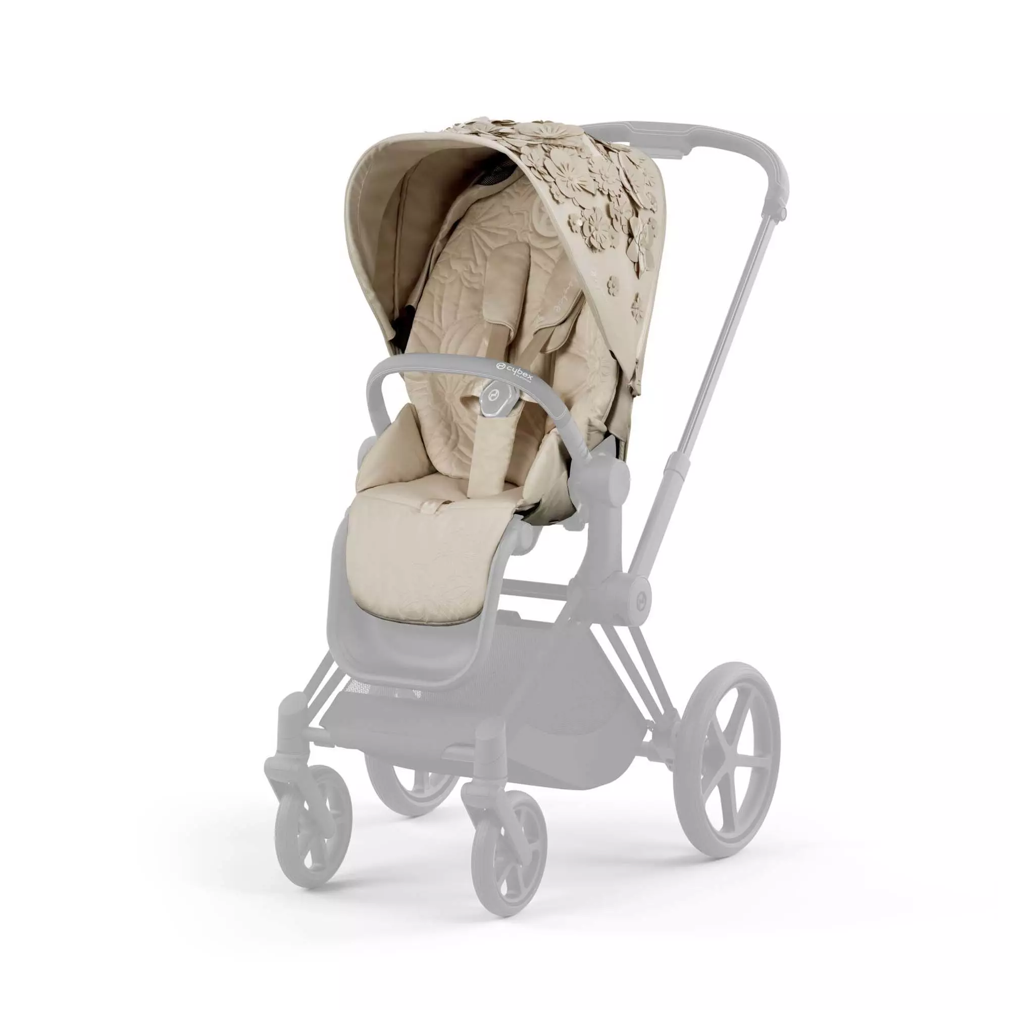 Чохол тканинний для прогулянкового блоку Cybex Priam Simply Flowers Beige (521002829) Чохол тканинний для прогулянкового блоку Cybex Priam Simply Flowers Beige (521002829)