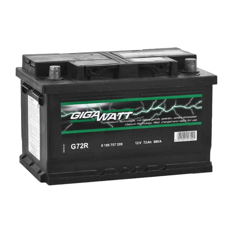 Аккумулятор Gigawatt 6СТ-72Ah (-/+) (0185757209)