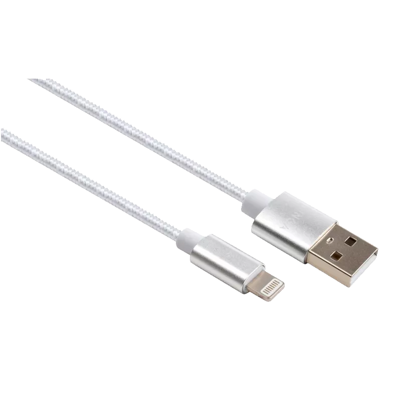 Дата кабель Vinga USB 2.0 AM to Lightning 1m nylon silver (VCPDCLNB1S) Дата кабель Vinga USB 2.0 AM to Lightning 1m nylon silver (VCPDCLNB1S)