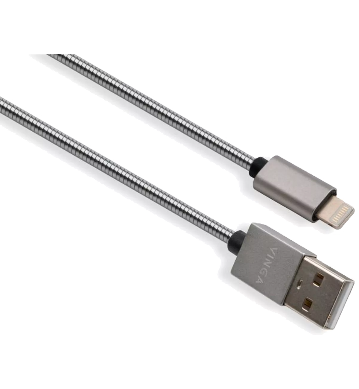 Дата кабель Vinga USB 2.0 AM to Lightning 1m stainless steel silver (VCPDCLSSJ1S) Дата кабель Vinga USB 2.0 AM to Lightning 1m stainless steel silver (VCPDCLSSJ1S)