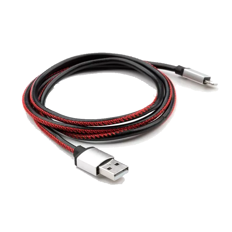 Дата кабель Vinga USB 2.0 AM to Micro 5P 1m pu leather black (VCPDCMLS1BK) Дата кабель Vinga USB 2.0 AM to Micro 5P 1m pu leather black (VCPDCMLS1BK)