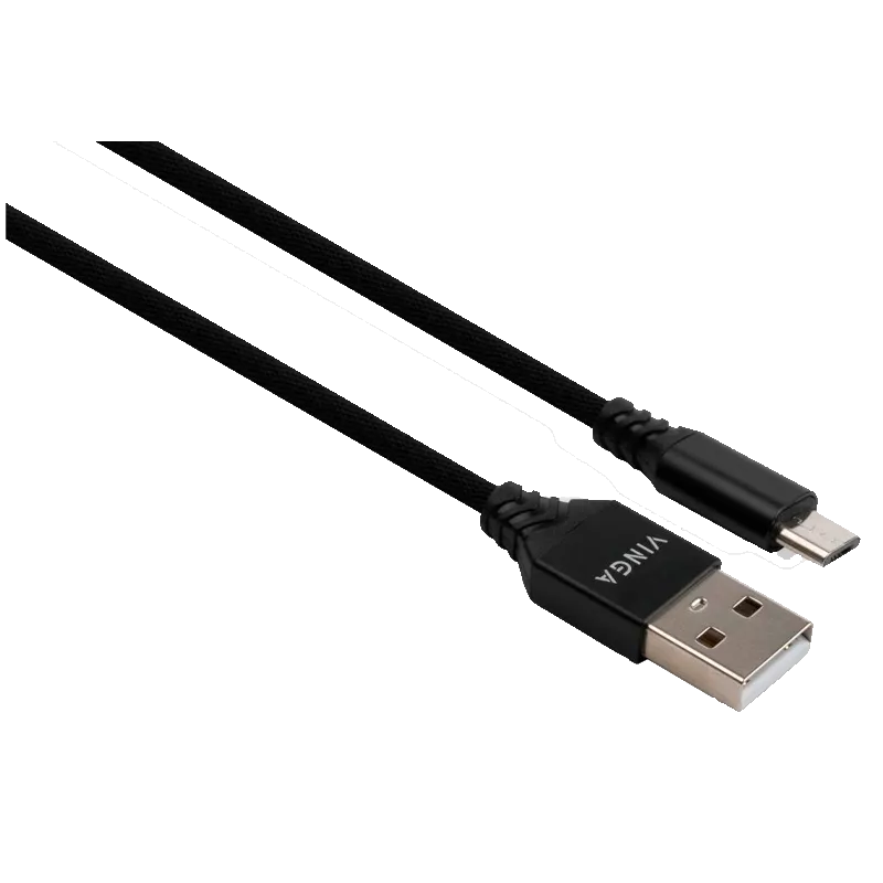 Дата кабель Vinga USB 2.0 AM to Micro 5P nylon 1m black (VCPDCMBN21BK) Дата кабель Vinga USB 2.0 AM to Micro 5P nylon 1m black (VCPDCMBN21BK)