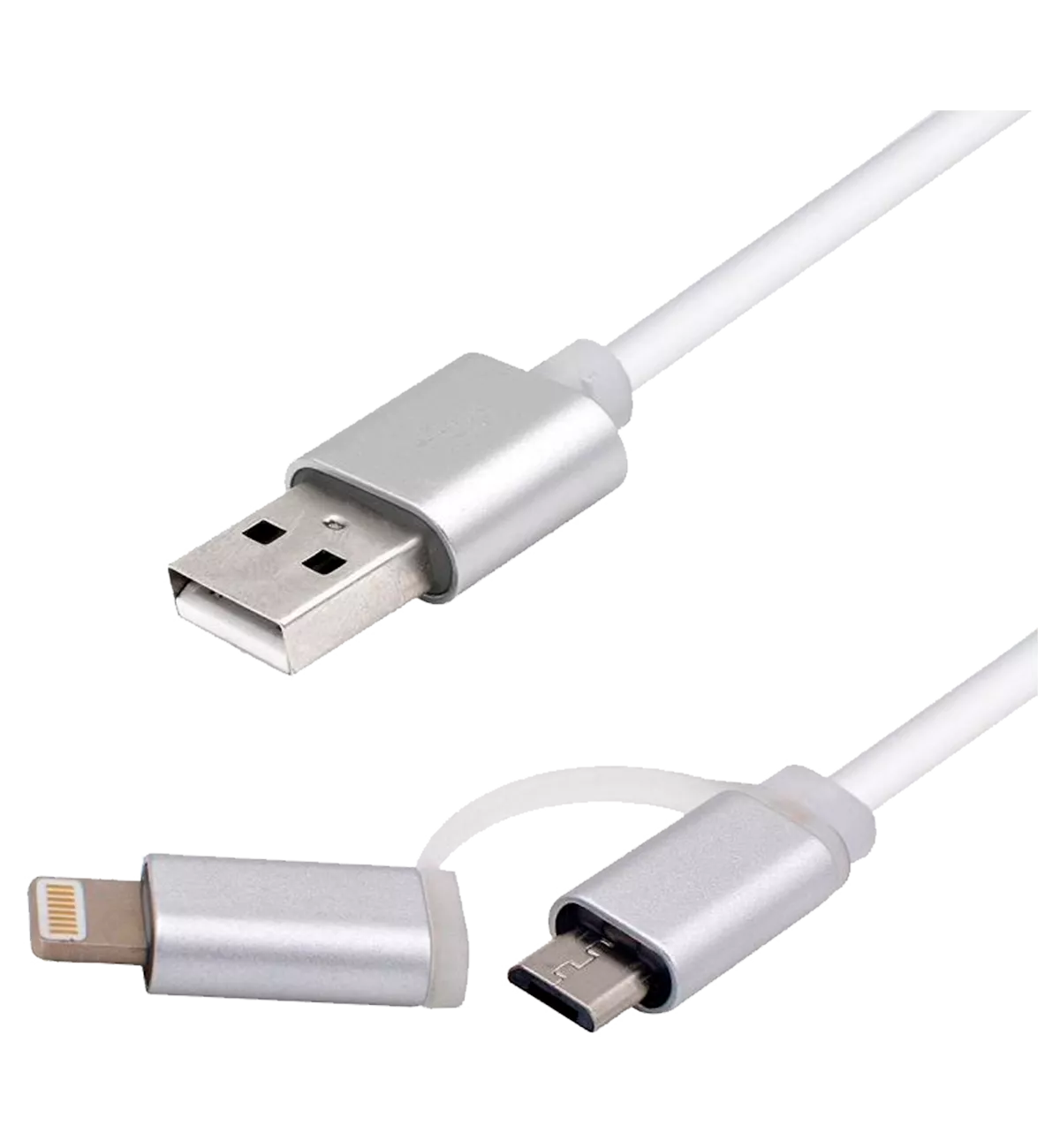 Дата кабель USB 2.0 AM to Micro 5P&Lightning 1.0m Vinga (USBAMMICRO&Lightning-1.0)